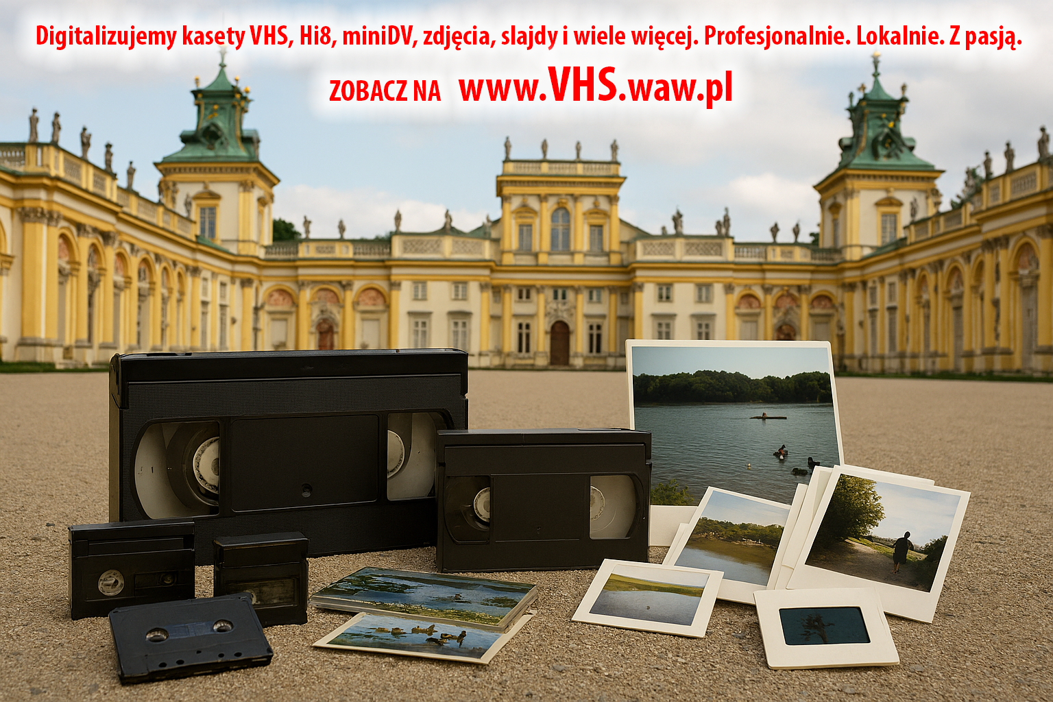 Profesjonalne przegrywanie kaset wideo VHS i innych w Wilanowie