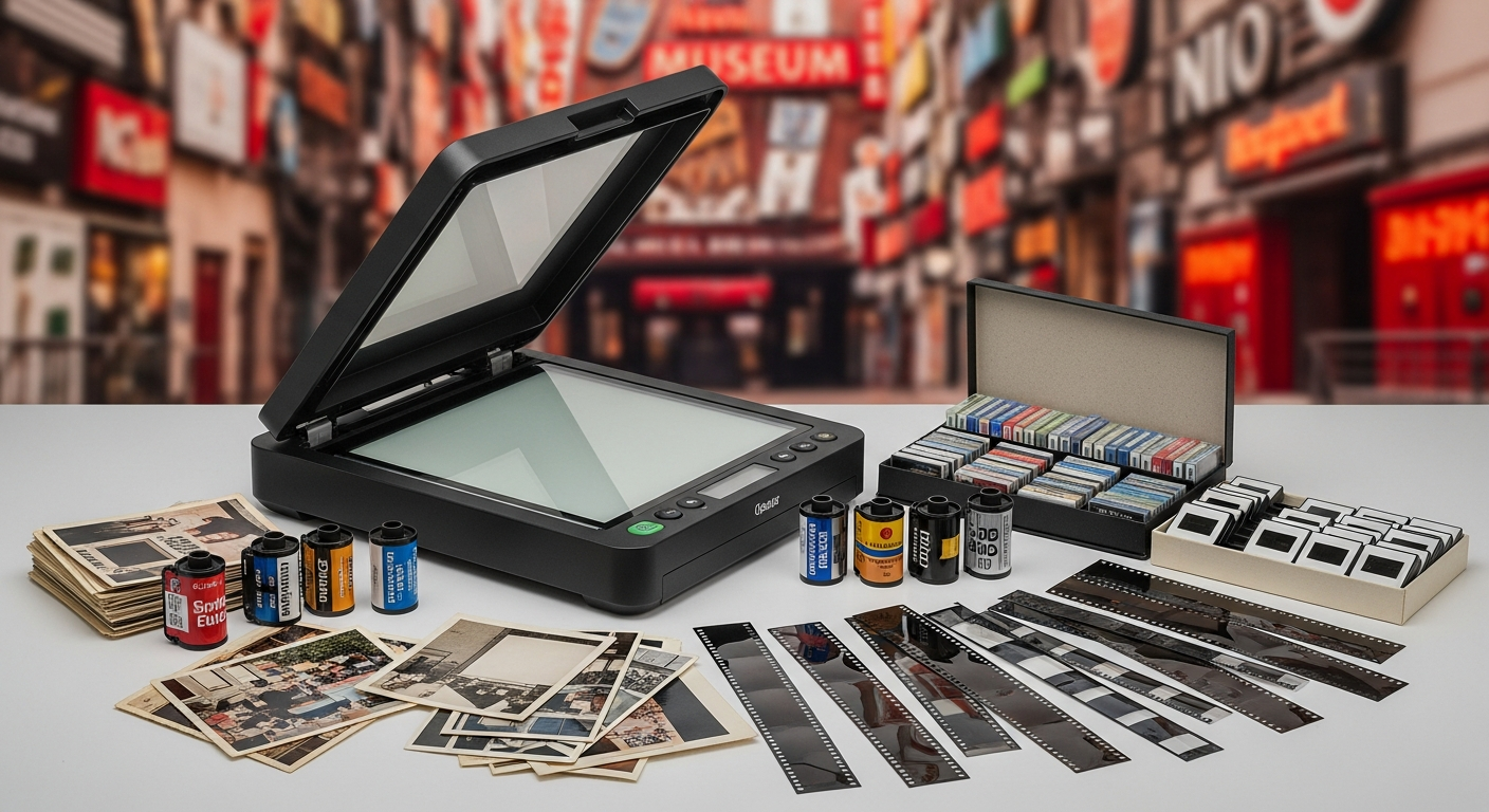 Skanowanie starych rodzinnych fotografii i slajdów na Pradze