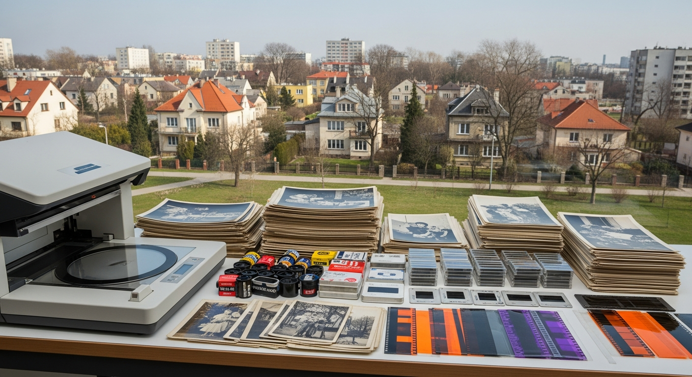 Skanowanie fotografii i negatywów w Wawrze